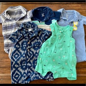 Baby boy romper bundle 3-6 months